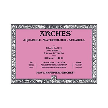 Arches Watercolor Block Hot Press 7X10