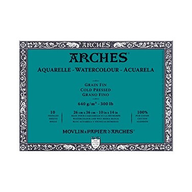 Arches 1795066 Watercolour Block 300 Lb Cold Pressed 10 X 14