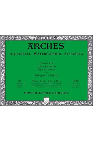 Arches Watercolor Paper Block Cold Press 18 x 24 140 pound