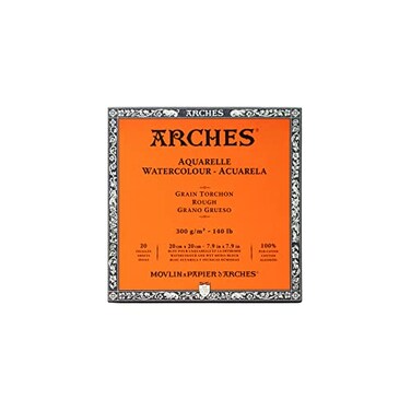 Arches Watercolor Paper Block Rough 79 x 79 140 pound