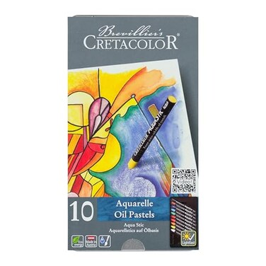 CRETACOLOR AquaStic Oil Pastel Set 10Color Multi