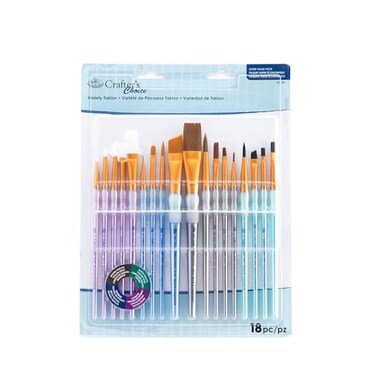 Omnia Royal Brush Crafters Choice Variety Brush Value Set Multicolor