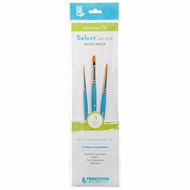 Princeton Select Artiste Brush Set No 3 Synthetic 3 Piece 1 Count