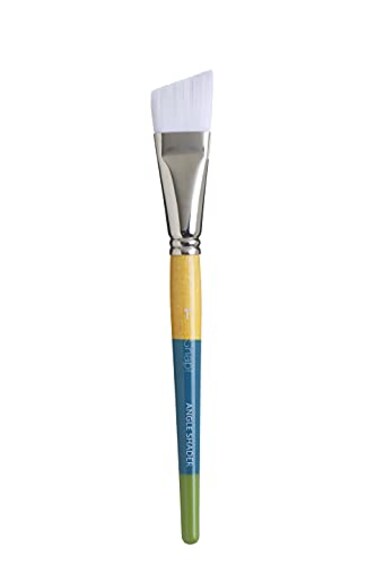 Princeton ArtBrush Company Princeton Snap White Taklon Angled Paintbrush 1 inch