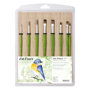 da Vinci Student Student Brush Set Black 8 Each