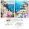 JULOUYN 2 Pack Paint by Numbers Kit for Adults Beginner Amalfi Coast DIY Canvas Art Kit for Home Decor Gift 16x20 in