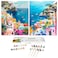 JULOUYN 2 Pack Paint by Numbers Kit for Adults Beginner Amalfi Coast DIY Canvas Art Kit for Home Decor Gift 16x20 in