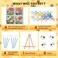 Sretoul Flowers Paint by Numbers Kit for Adults Framed 4 Pack Flowers Paint by Numbers Kits on Canvas with Frame for Home Decor 8X8 Inch
