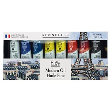 SENNELIER Rive Gauche Fine Oil Color for Artists 8 Colors 40ml Each 101303132