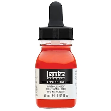 Liquitex Professional Acrylic Ink 1oz 30ml Jar Naphthol Red Light