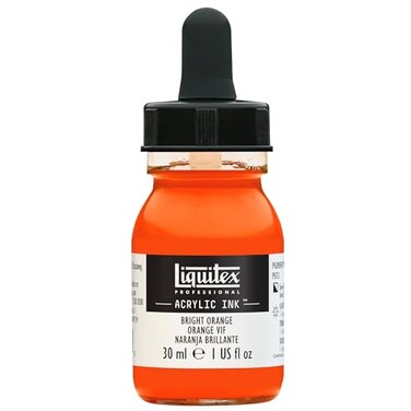 Liquitex Professional Acrylic Ink 1oz 30ml Jar Bright Orange
