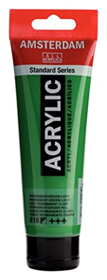 Amsterdam Standard Series Acrylic Tube 120ml Permanent Green Light 618 17096182