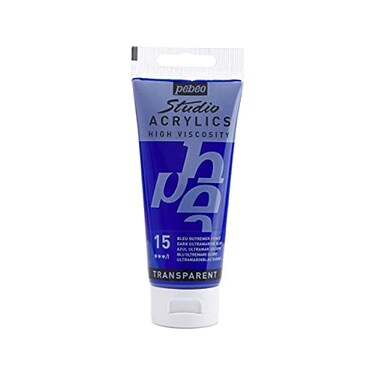Pebeo Acrylic Fine Studio Acrylics Dark Ultramarine Blue Dark Ultramarine Blue 100ml338oz