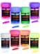 neon nights Glow in The Dark Luminescent Phosphorescent SelfLuminous Paint Set of 8