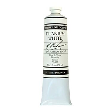 M. GrahamCo. M Graham Co Artist Oil Paint Titanium White Rapid Dry 5oz Tube