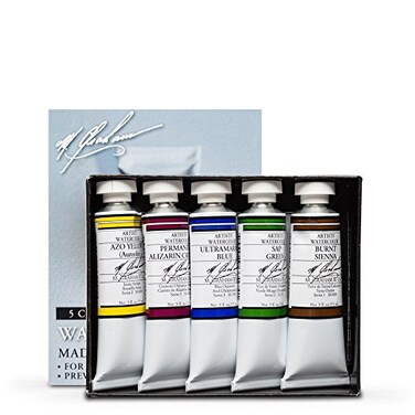M. GrahamCo. M Graham Co 33Set 12Ounce Tube Watercolor Paint Basic 5Color Set