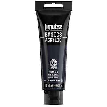 Liquitex BASICS Acrylic Paint 118ml 4oz Tube Paynes Gray