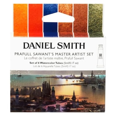 Daniel Smith 285610389 Prafull Sawantss Master Artist Set Watercolor Paint 5ml Multicolor 6 016 Fl Oz Pack of 6