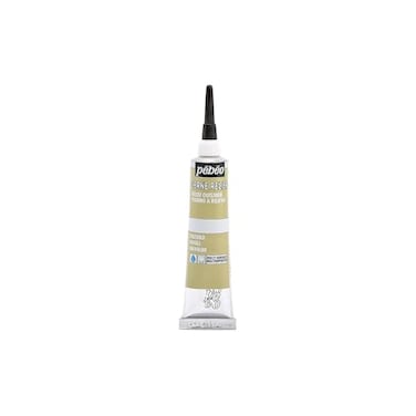Pebeo Vitrail Cerne Relief Dimensional Paint 20 ml Tube with Nozzle Pale Gold