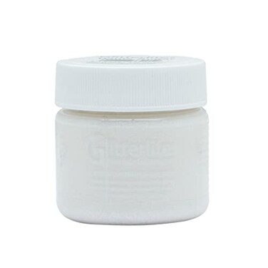 Angelus Glitterlites Flexible Acrylic Paint White Sugar 1 fl oz Will Not Flake or Rub Off