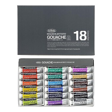 Holbein Artists Gouache 713 Set of 18 15ml