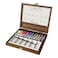 Sennelier French Artists Watercolor Walnut Box Set 10ml Tubes 12Colors