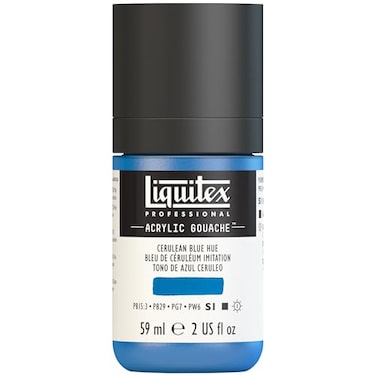 Liquitex Professional Acrylic Gouache 2oz 59ml Bottle Cerulean Blue Hue