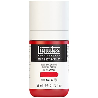 Liquitex Professional Soft Body Acrylic Paint 59ml 2oz Bottle Naphthol Crimson