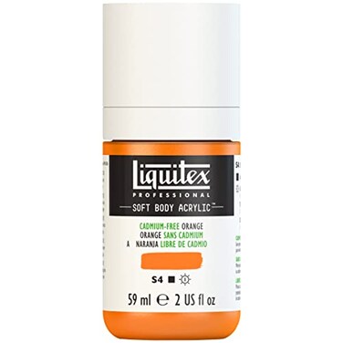 Liquitex Professional Soft Body Acrylic Paint 59ml 2oz Bottle CadmiumFree Orange