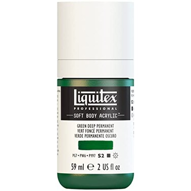 Liquitex Professional Soft Body Acrylic Paint 59ml 2oz Bottle Deep Green Permanent