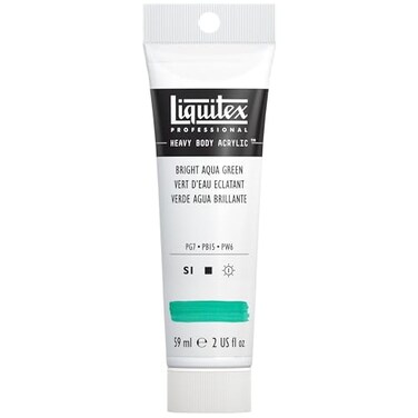 Liquitex Professional Heavy Body Acrylic Paint 2oz 59ml Tube Bright Aqua Green