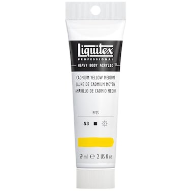 Liquitex Professional Heavy Body Acrylic Paint 2oz 59ml Tube Cadmium Yellow Medium