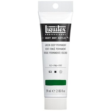 Liquitex Professional Heavy Body Acrylic Paint 2oz 59ml Tube Green Deep Permanent