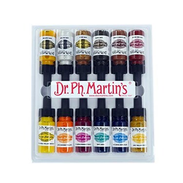 Dr. Ph. Martin's Dr Ph Martins Spectralite Private Collection Liquid Acrylics Bottles 05 oz Set of 12 Set 3