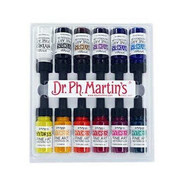 Dr. Ph. Martin's Dr Martins Hydrus Watercolor Paint Set 12 Oz BottlesSET 1
