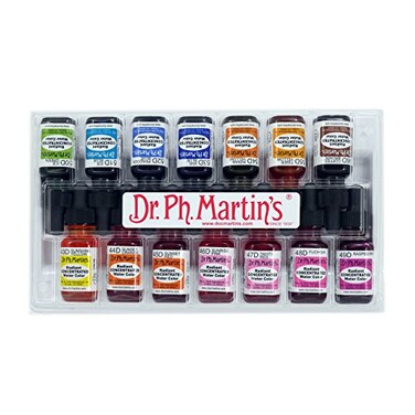 Dr. Ph. Martin's Dr Ph Martins Radiant Concentrated Water Color 05 oz Set of 14 Set D