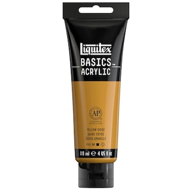 Liquitex BASICS Acrylic Paint 118ml 4oz Tube Yellow Oxide