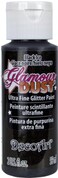 DecoArt 2 oz Black Ice Glamour Dust Glitter Paint Multicolor