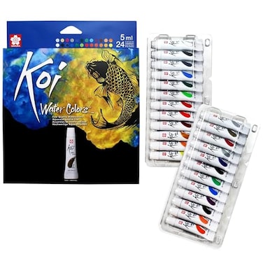 SAKURA Koi Water Color Paint 5ml Tubes 24 Colors XMW5L24SET