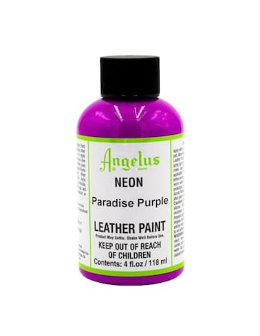 Angelus Neon Leather Paint 4 oz Paradise Purple
