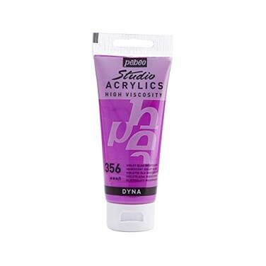 PEBEO Pbo 832356 Studio Acrylics Fine Acrylic Acrylic Paint Iridescent Acrylic Iridescent Violet Blue Iridescent Violet Blue 100ml338oz