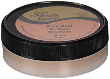DecoArt Metallic Lustre Wax Finish 1 oz Rose Gold