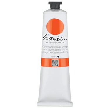 Gamblin Artist Oil Color Cadmium Orange Deep 150 ml Tube
