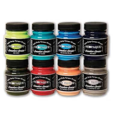 Jacquard Neopaque Sneaker Series Set Includes 8 Jars of Color 225 Fluid Ounce Each JAC5700