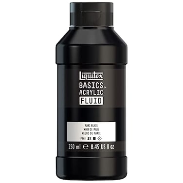 Liquitex BASICS Acrylic Fluid Paint 250ml 85oz Bottle Mars Black