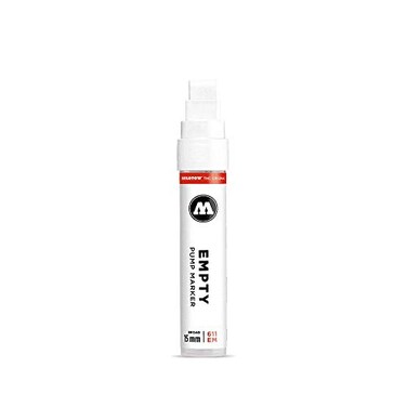 MOLOTOW ONE4ALL Empty Marker 15mm Compatible with Most Paints and Inks 611000 White