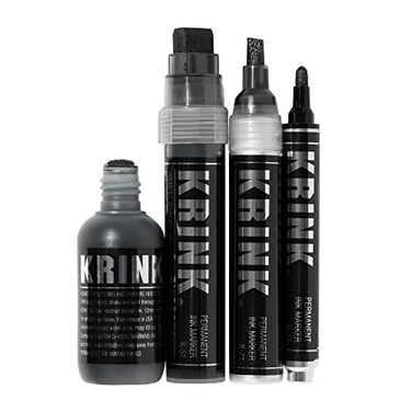 Krink Super Black Set Set of 4 Markers KSUPERBLACKSET