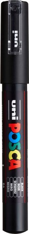 uni POSCA PC1M WaterBased Paint Markers Extra Fine Tip 07mm Black