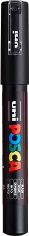 uni POSCA PC1M WaterBased Paint Markers Extra Fine Tip 07mm Black