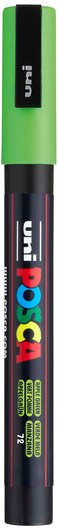 uni POSCA PC3M WaterBased Paint Markers Reversible Fine Tip 0913mm Apple Green